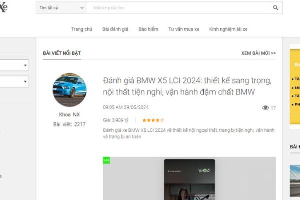 danh gia xe o to de chuyen sau phan tich tu nguoi trong nganh 694cc5135325b